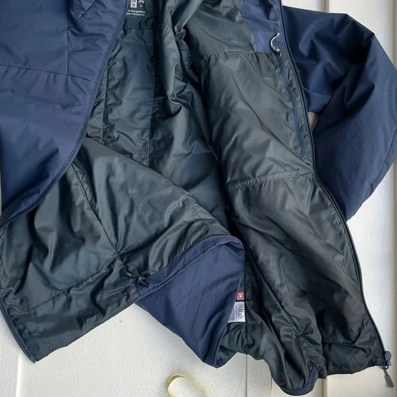 Rab โข Men's Xenair Alpine Light hooded Jacket in Tempest Blue โข Size M - Picture 7 of 14